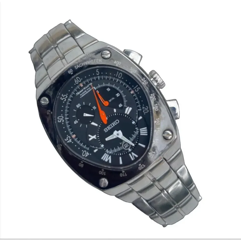 Lot of 2 Seiko 7L22-0AD0 Watches Sportura Chronograph
